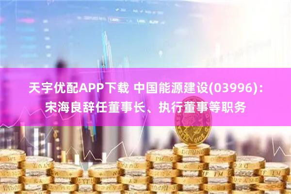 天宇优配APP下载 中国能源建设(03996)：宋海良辞任董事长、执行董事等职务
