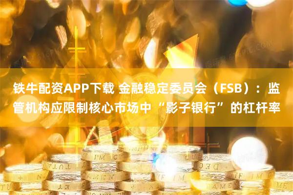 铁牛配资APP下载 金融稳定委员会（FSB）：监管机构应限制核心市场中 “影子银行” 的杠杆率